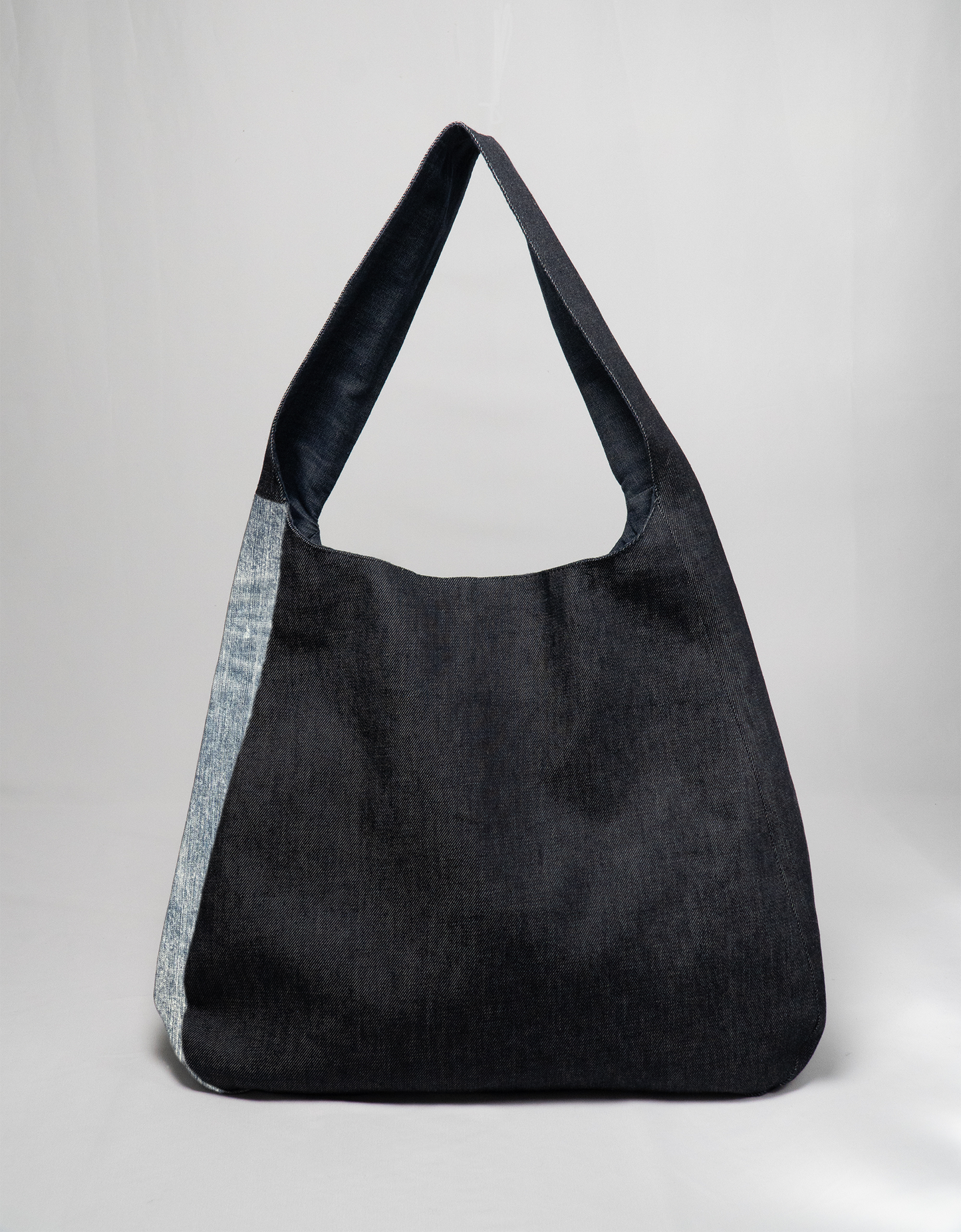 The Buckey Bag - Light Blue Slub Denim w/ Acid Wash