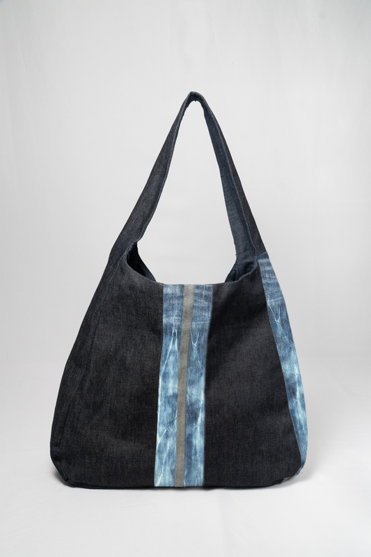 The Buckey Bag - Acid Tie Dye Medium Blue